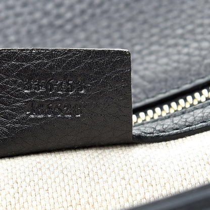 Gucci Pebbled Calfskin Medium Soho Clutch Black 7 of 8