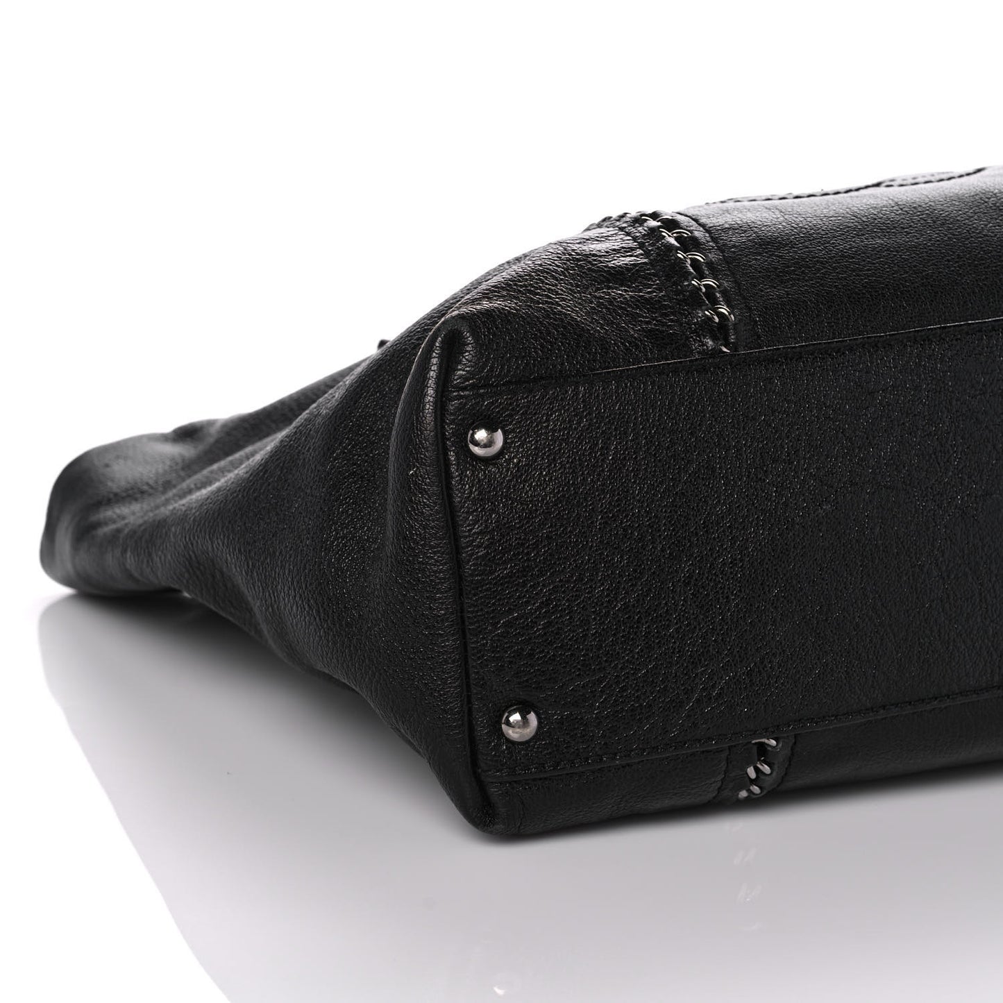 Deerskin Luxe Ligne Tote Black