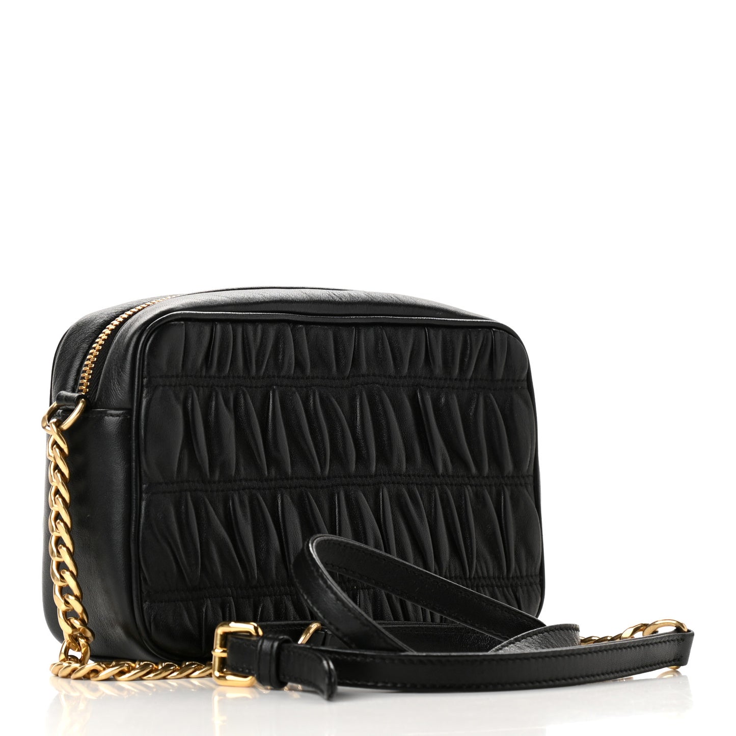Nappa Gaufre Camera Bag Black