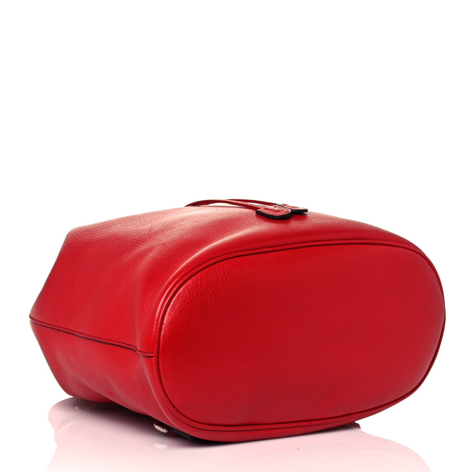 Gucci Pebbled Calfskin Small Soho Drawstring Backpack Tabasco Red 4 of 17