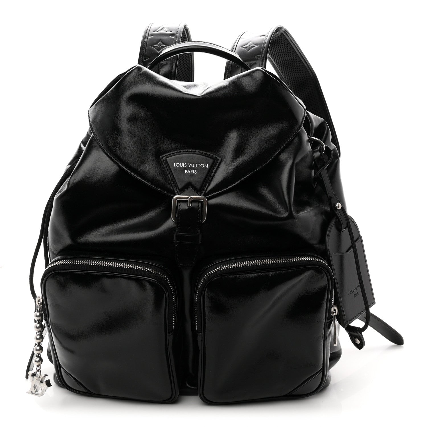 louis vuitton backpack shiny Sorbonne The leather top handle and two adjustable monogram canvas straps give carry options while the tasteful drawstring and magnetic closure bring security. Pre-Owned Louis Vuitton Sorbonne Backpack