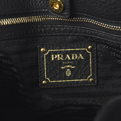 Prada Vitello Daino Shoulder Bag Black 8 of 9