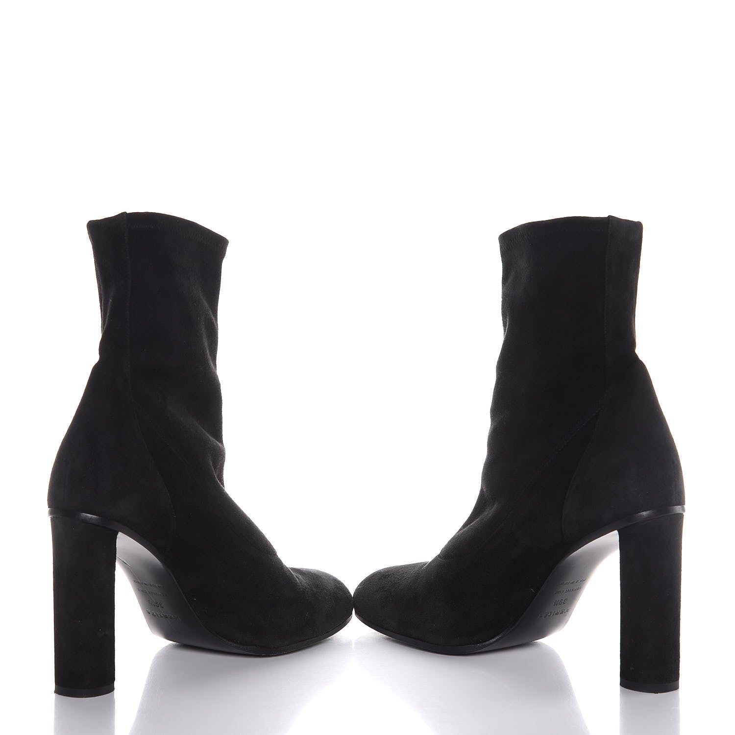 Hermes Suede Ankle Boots 39.5 Black 6 of 8