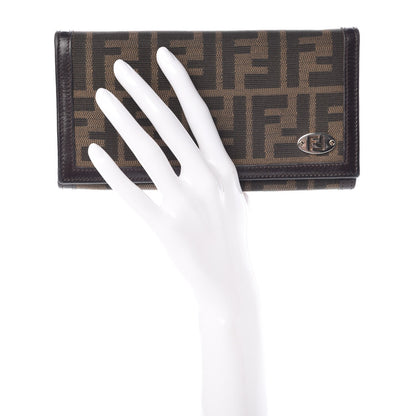 Fendi Zucca Continental Wallet Tobacco 2 of 10