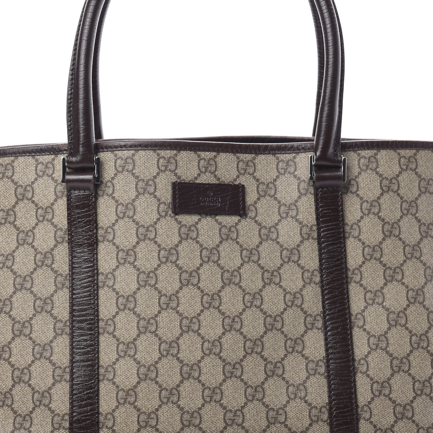 GG Plus Monogram Medium Joy Tote Dark Brown
