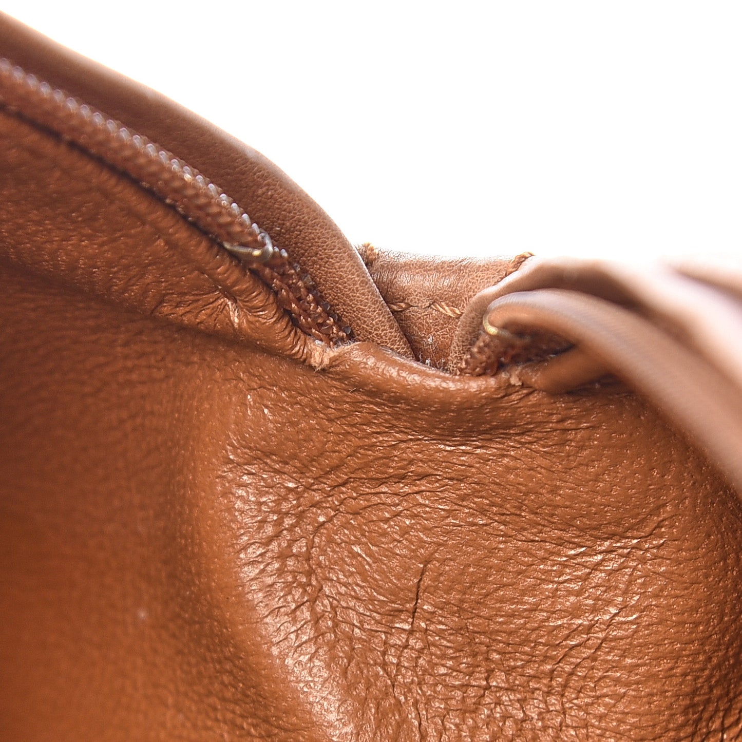Calfskin Quilted Small Bowler Brown