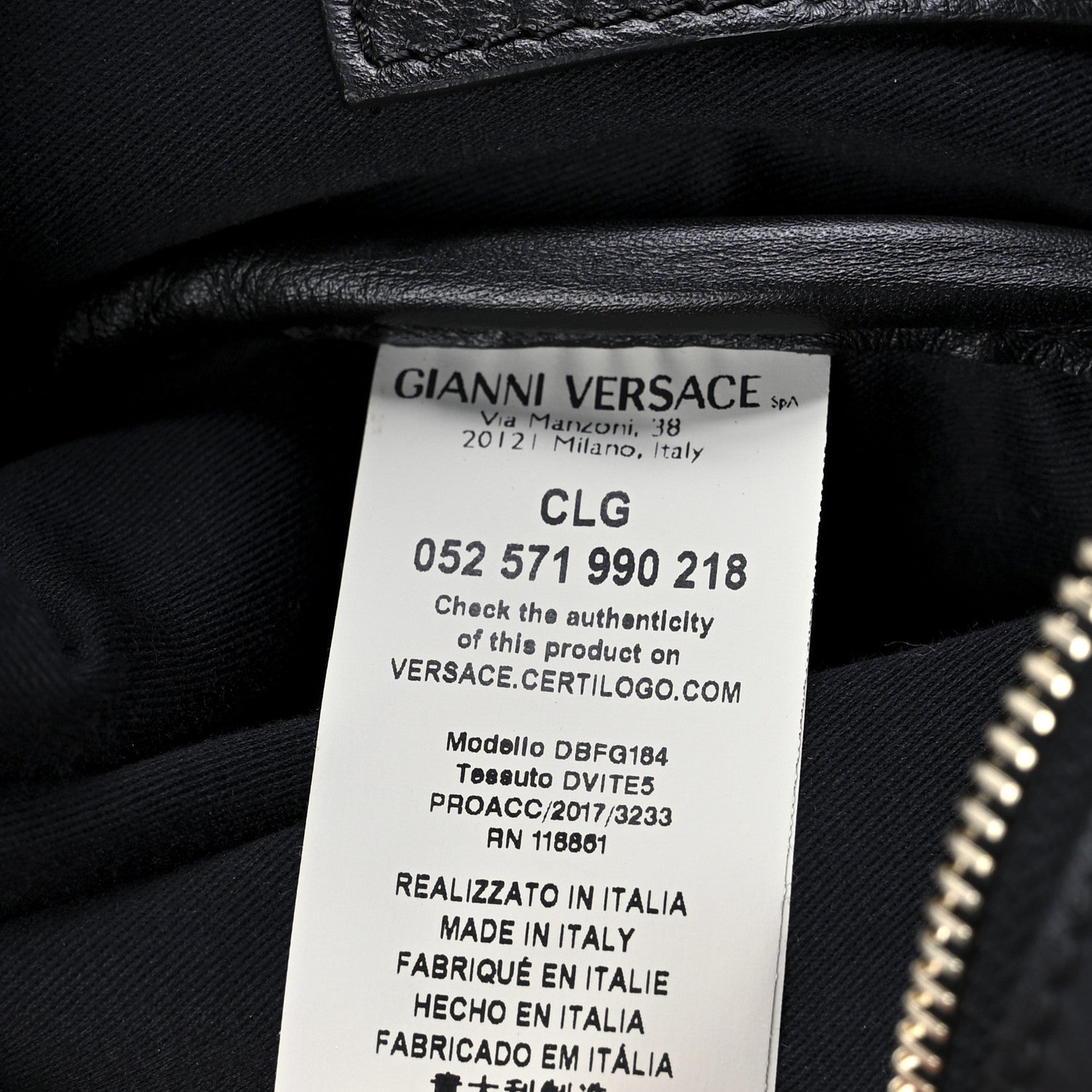Versace Calfskin Day Dreamer Satchel Black Navy 12 of 14