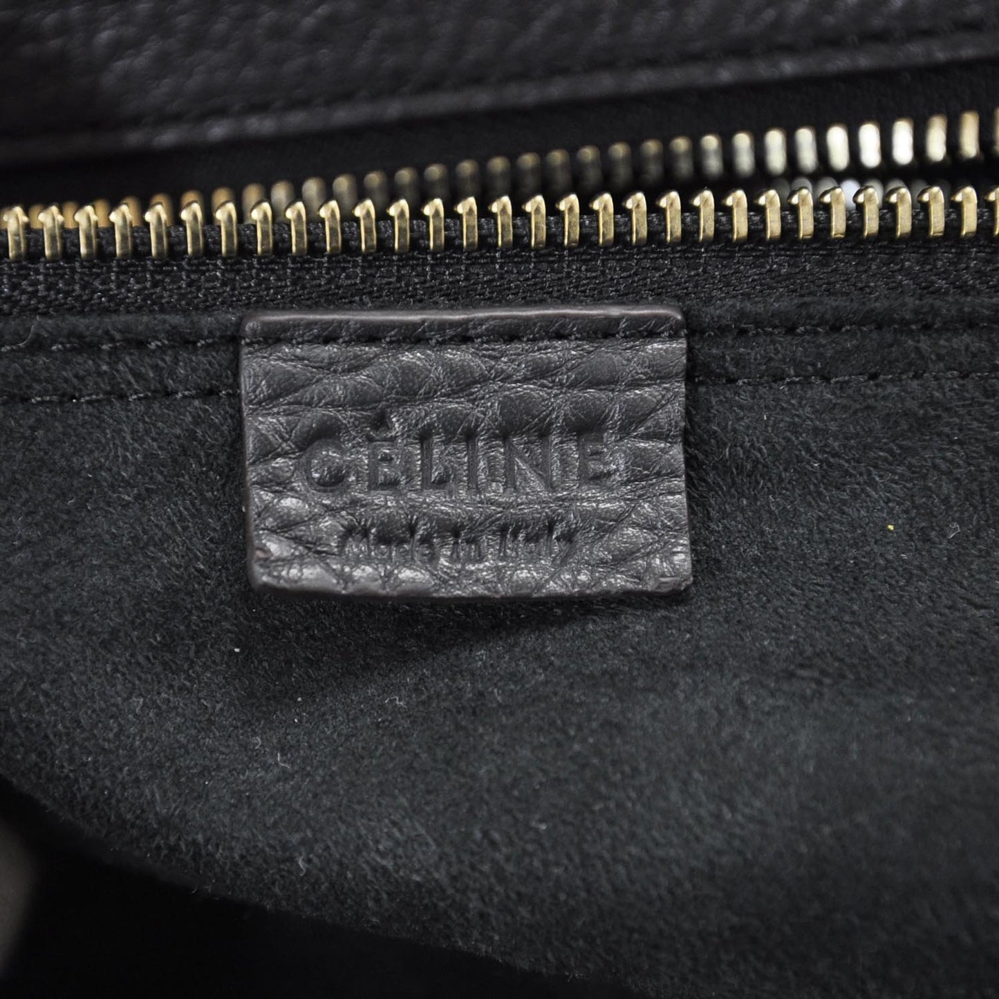 Pebbled Leather Mini Luggage Bag Anthracite