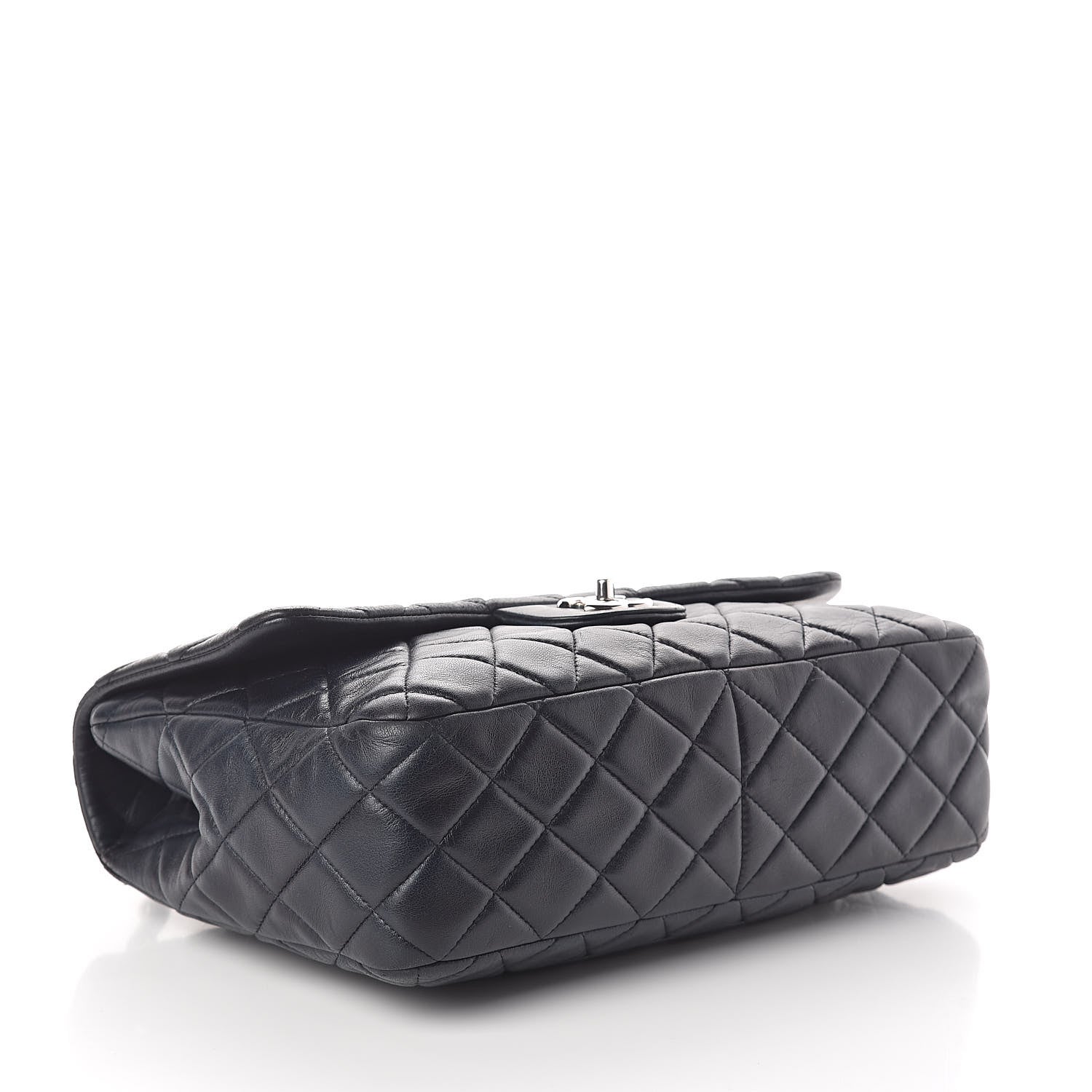 Chanel Lambskin Quilted Jumbo Single Flap Blue 4 of 10