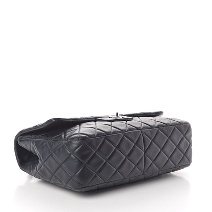 Chanel Lambskin Quilted Jumbo Single Flap Blue 4 of 10