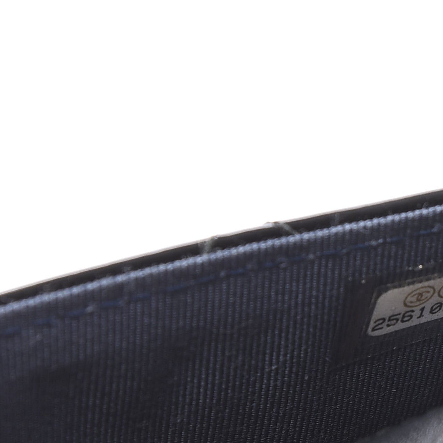 Patent Quilted Flap Card Holder Wallet Black
