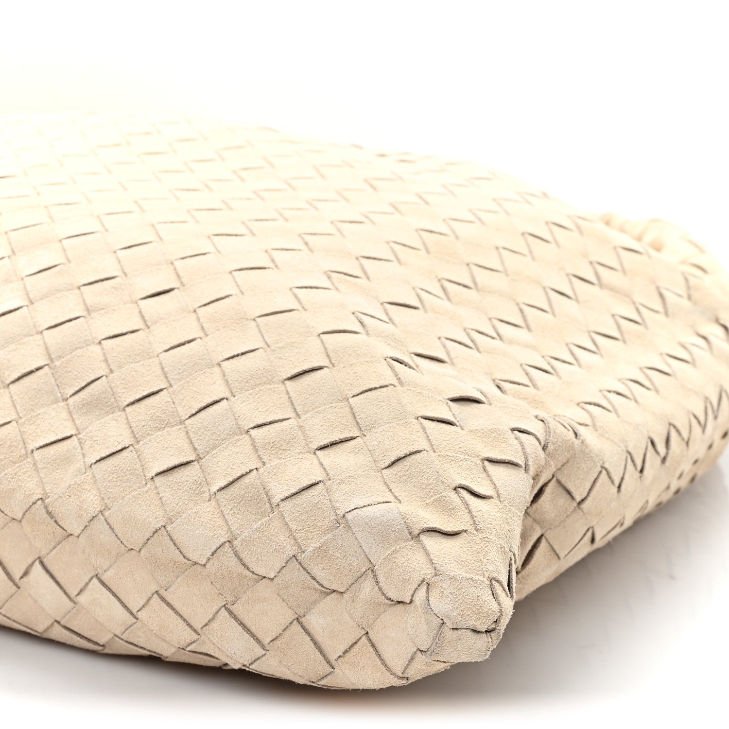 Bottega Veneta Suede Intrecciato Large Hop Ecru 10 of 12