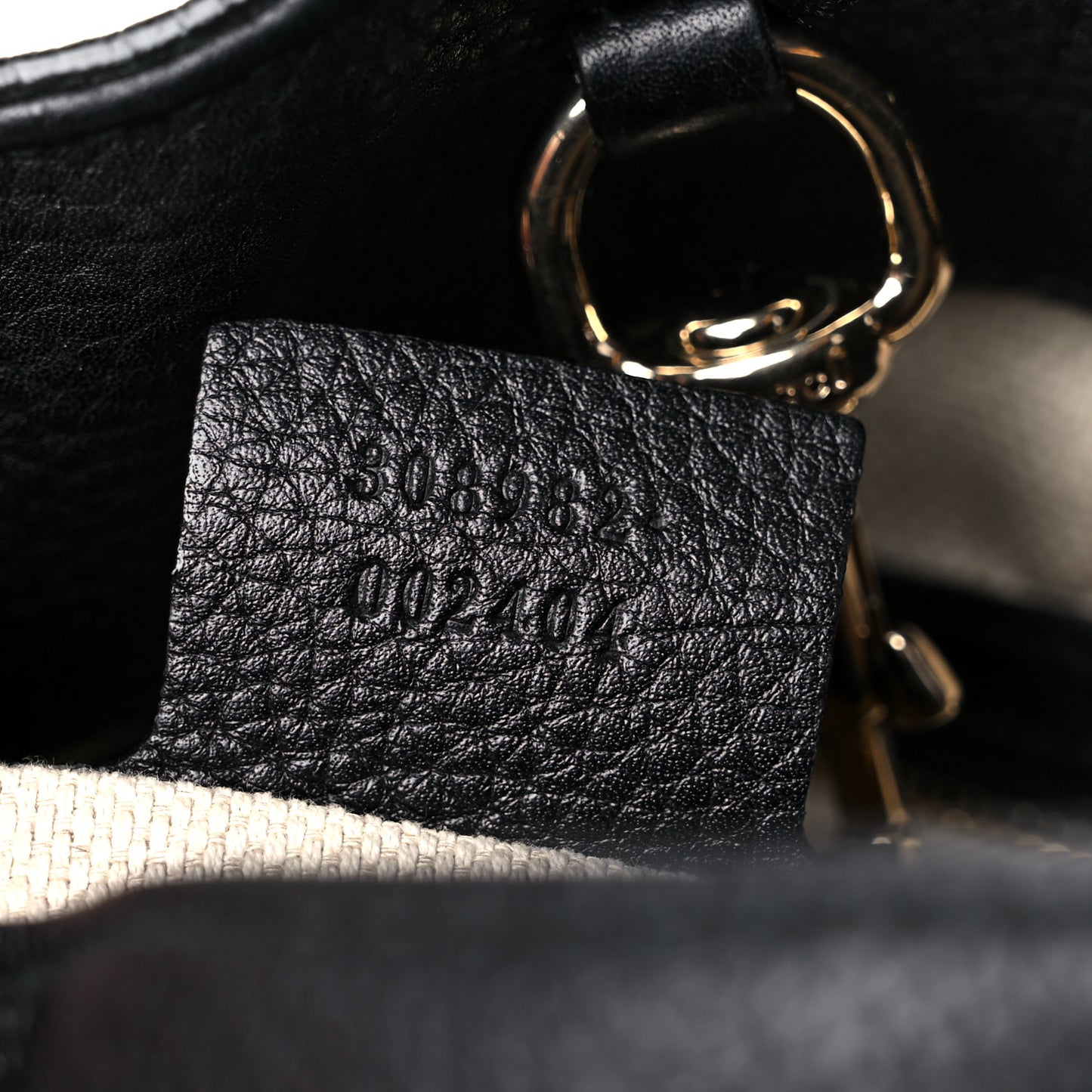 Pebbled Calfskin Medium Soho Chain Shoulder Bag Black