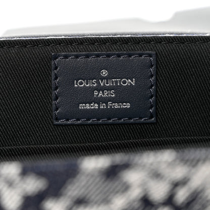 Louis Vuitton Monogram Tapestry Trunk Messenger Bleu 5 of 7