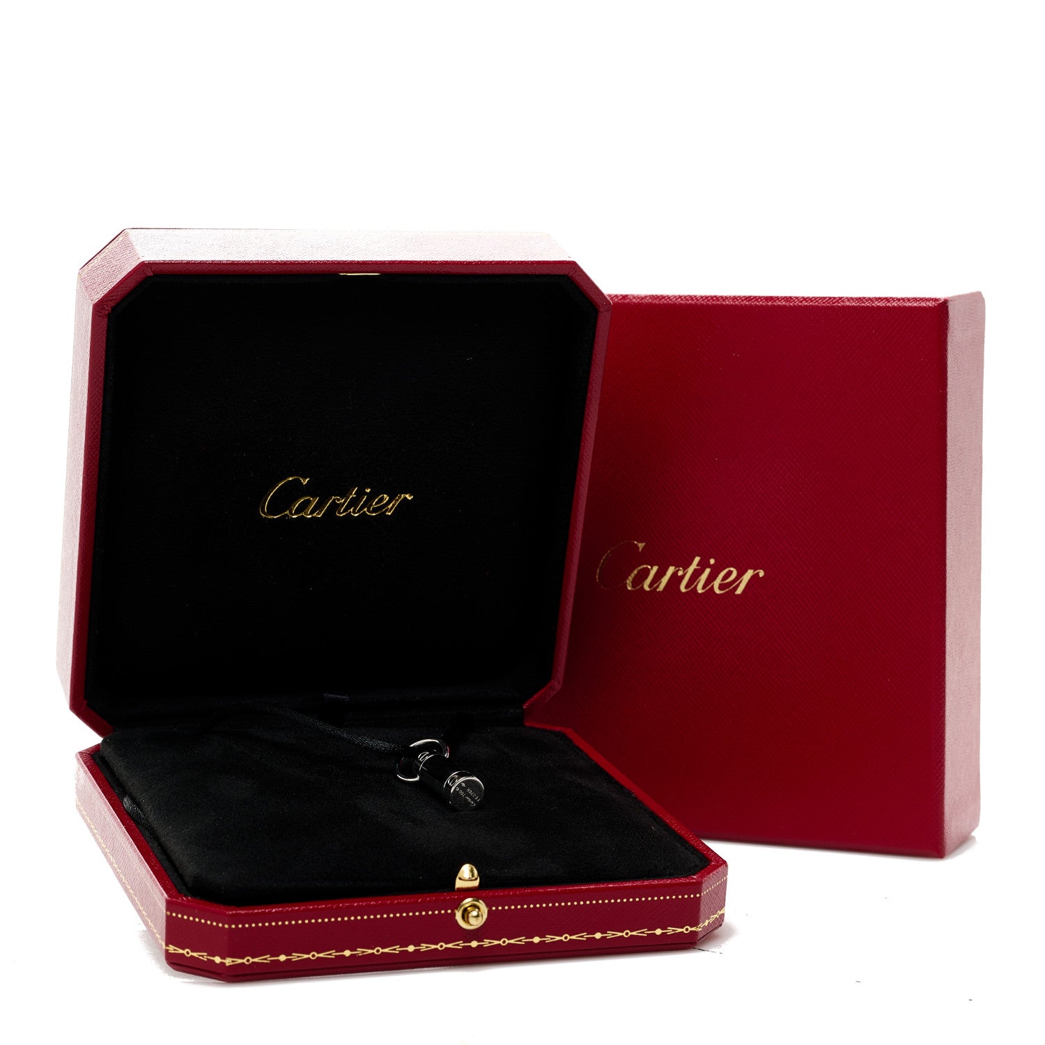 Cartier 18K White Gold LOVE Screwdriver Pendant Cord Necklace 6 of 6