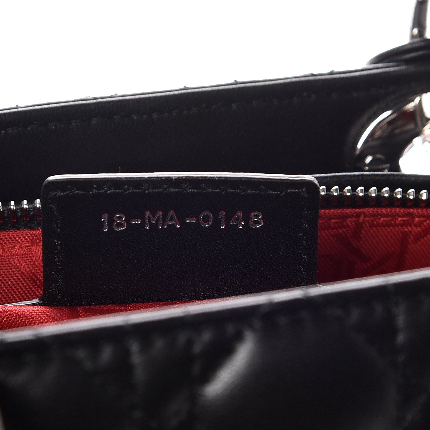 Christian Dior Lambskin Cannage Large Lady Dior Black 9 of 9