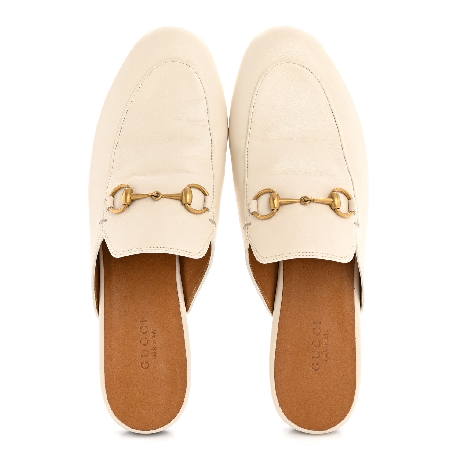 Gucci Malaga Kid Womens Princetown Slippers 38 Mystic White 2 of 10