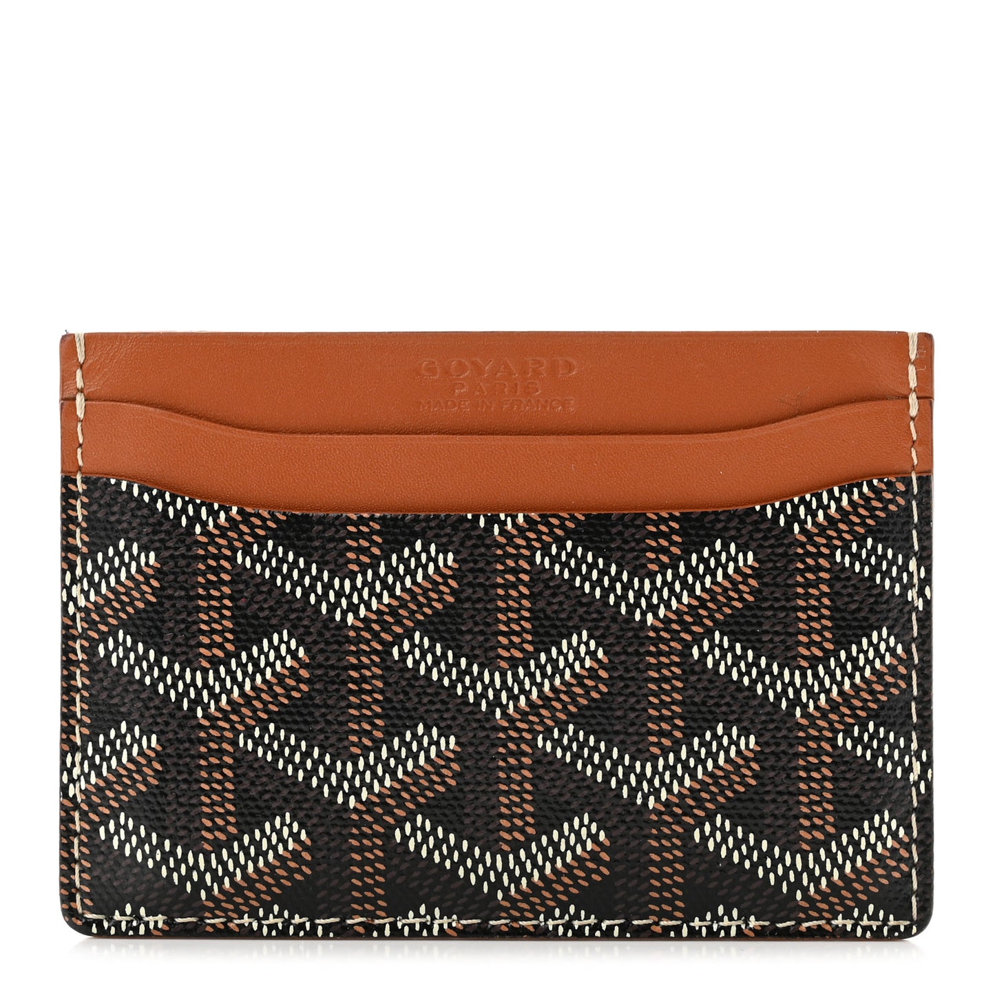 Goyardine Saint Sulpice Card Holder Black Gold