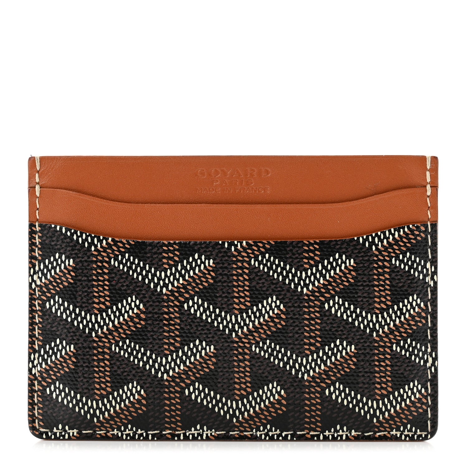 Goyard Goyardine Saint Sulpice Card Holder Black Gold 1 of 6