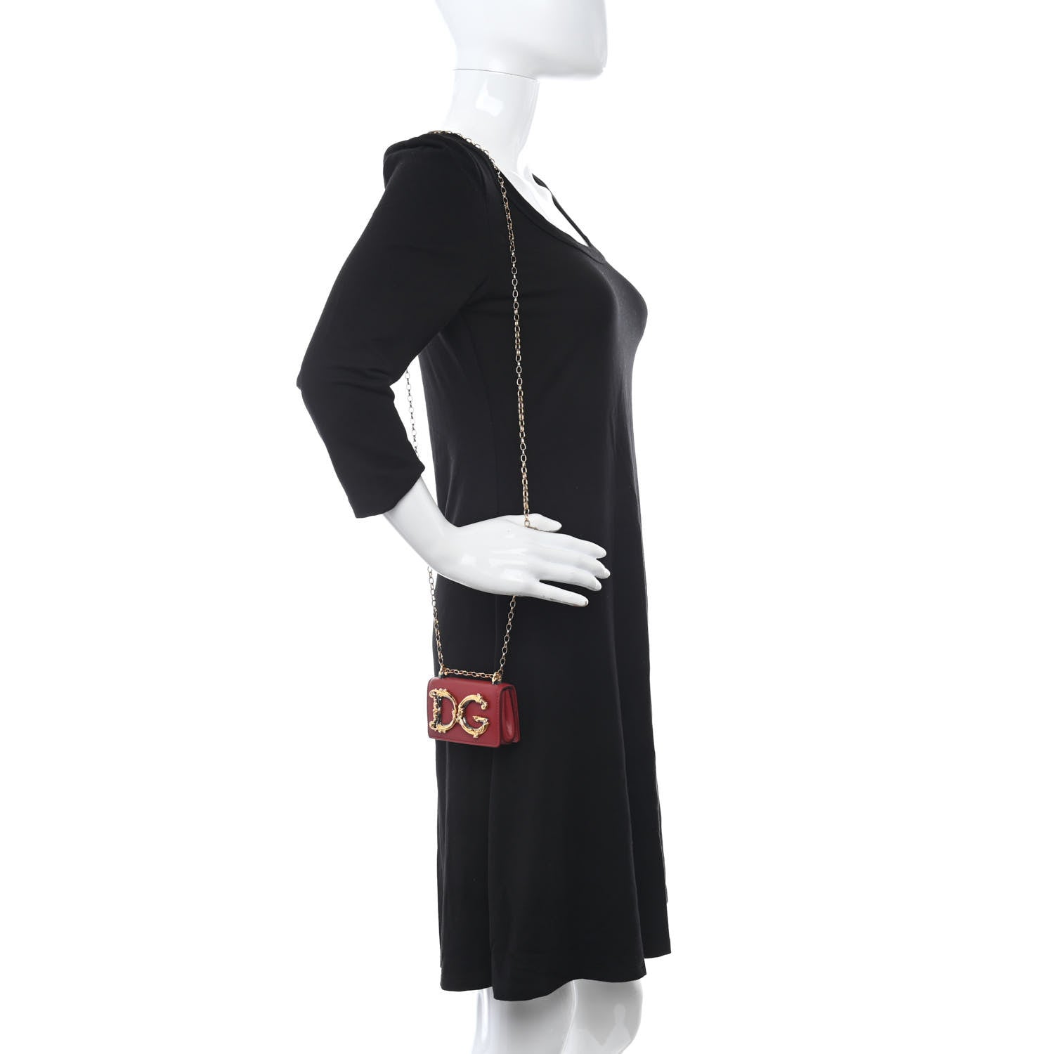 Dolce & Gabbana Nappa DG Girls Shoulder Bag Red 2 of 10