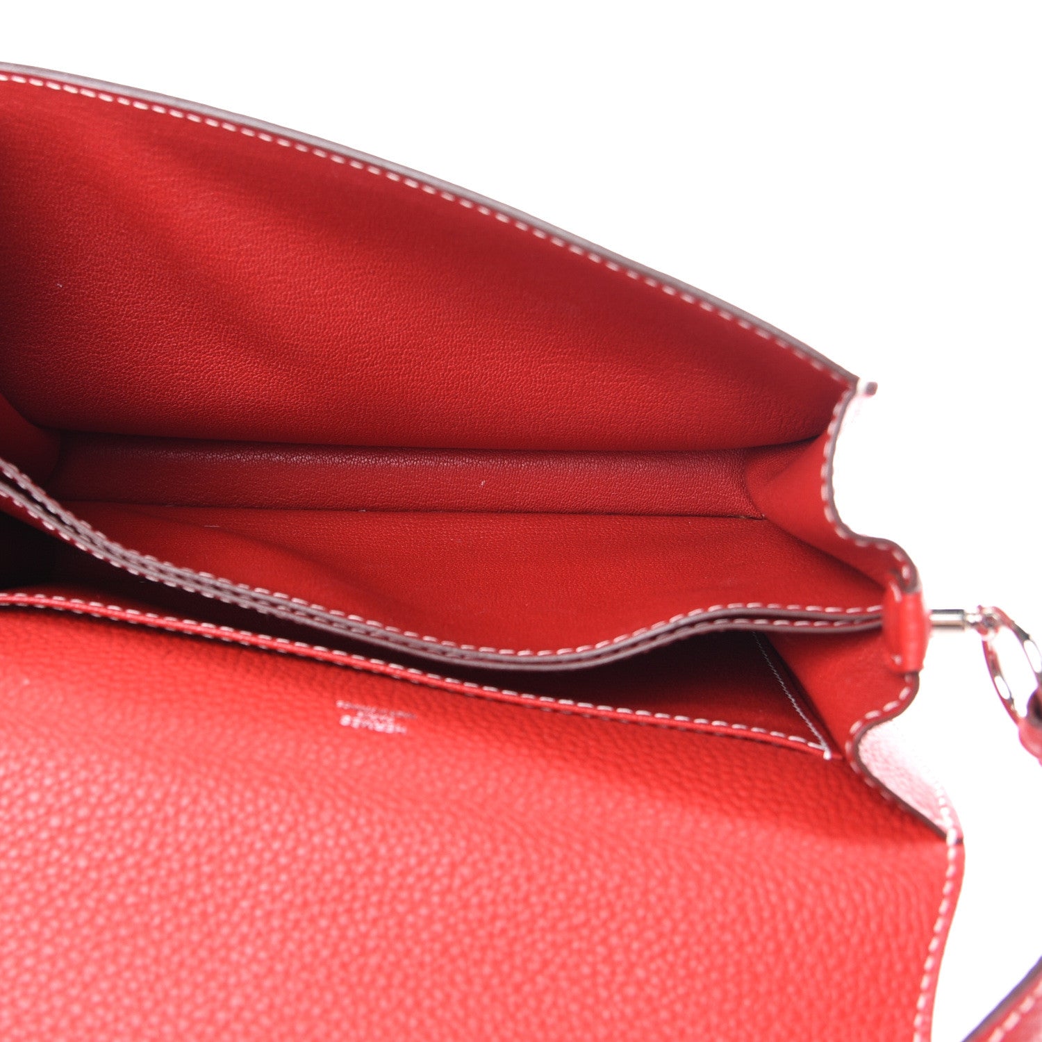 Hermes Taurillon Clemence Sac Roulis 23 Rouge Casaque 4 of 11