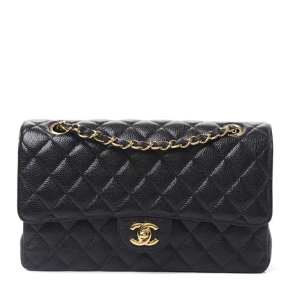 Chanel Caviar Quilted Medium Double Flap Black 1 of 10
