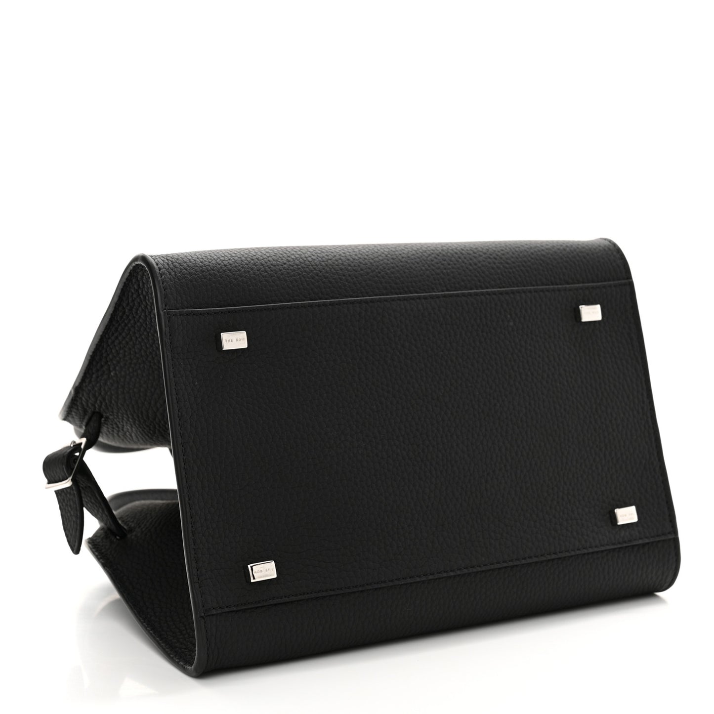 Grained Calfskin Soft Margaux 10 Bag Black