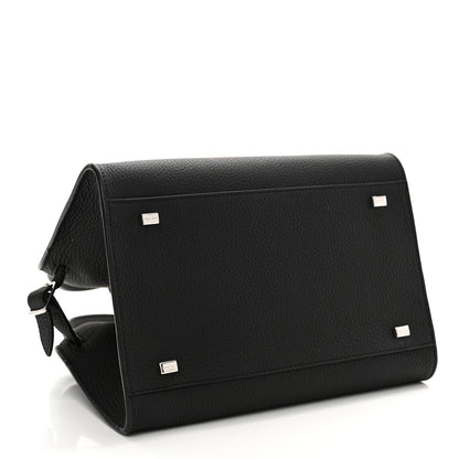 The Row Grained Calfskin Soft Margaux 10 Bag Black 4 of 10