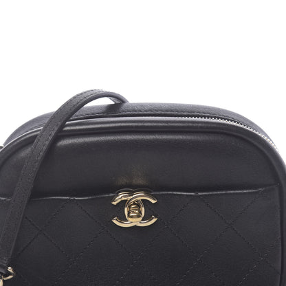 Chanel Goatskin Quilted Small Casual Trip Camera Case Black 11 of 12