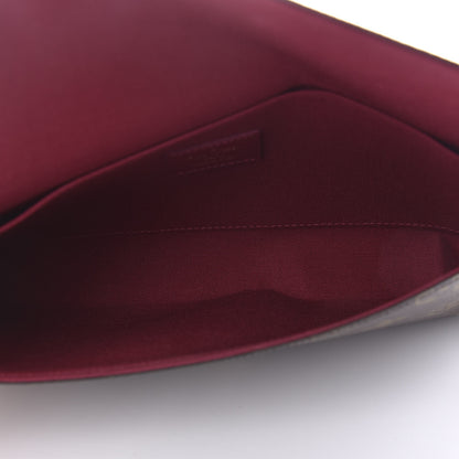Louis Vuitton Monogram Pochette Felicie Chain Wallet Fuchsia 5 of 11