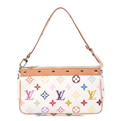 Louis Vuitton Monogram Multicolor Pochette Accessories White 1 of 16