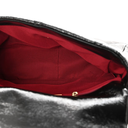 Chanel Shiny Crumpled Calfskin Quilted Large Chanel 19 Flap Black 5 of 10