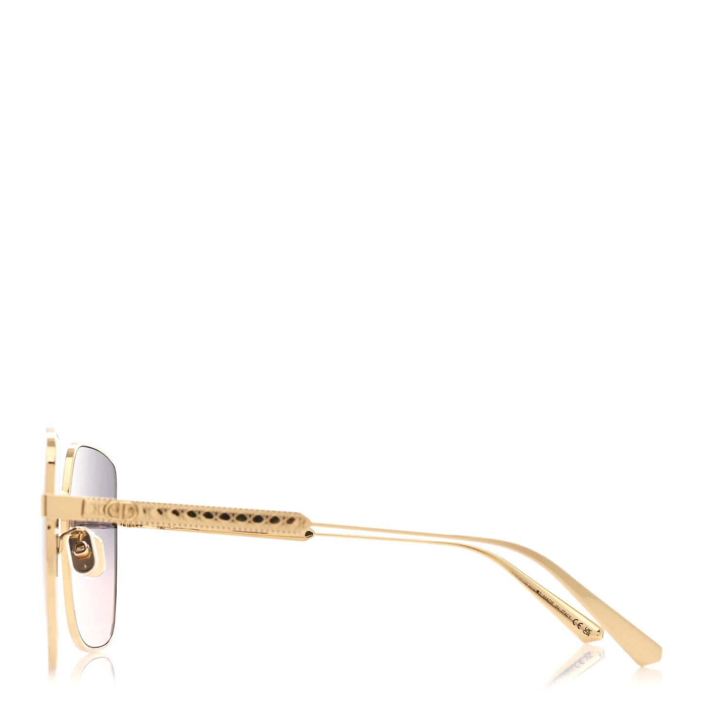DiorCannage S1U Metal Sunglasses Gold