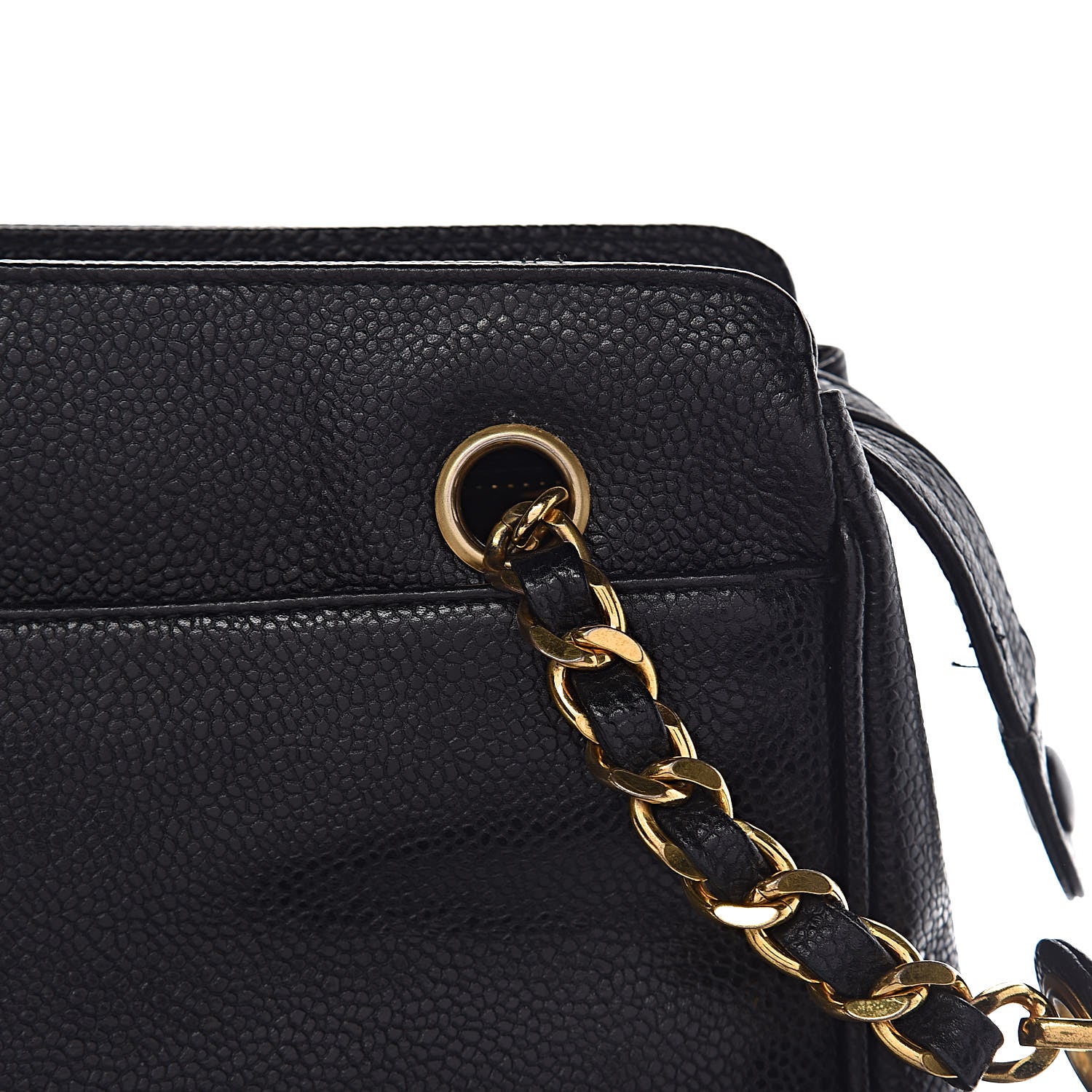 Chanel Caviar Shoulder Bag Black 10 of 13