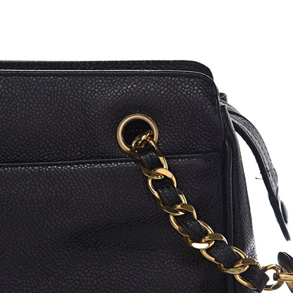Chanel Caviar Shoulder Bag Black 10 of 13
