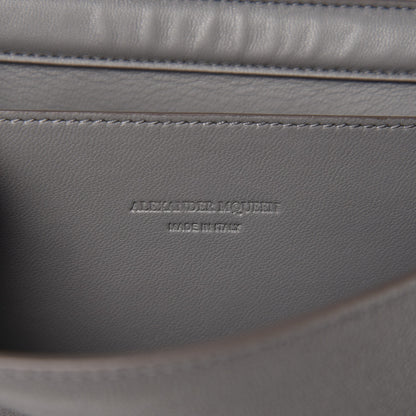 Alexander McQueen Calfskin Insignia Pouch Grey 6 of 9