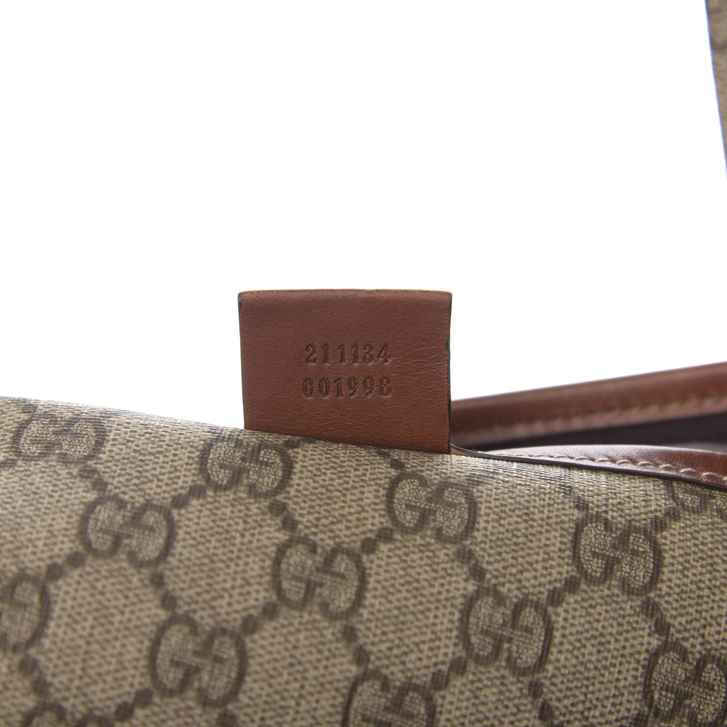GG Plus Monogram Medium Signature Web Loop Tote Brown