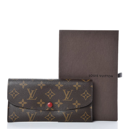 Louis Vuitton Monogram Emilie Wallet Red 14 of 14