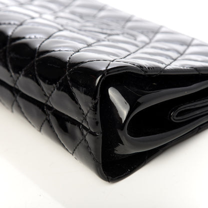 Chanel Patent CC Quilted Timeless Clutch Black 9 of 9