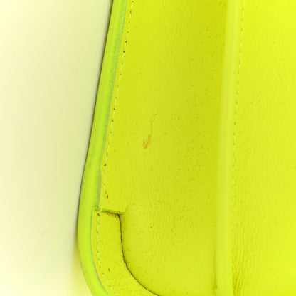 Saint Laurent Calfskin Small Sac De Jour Bag Neon Yellow 21 of 22