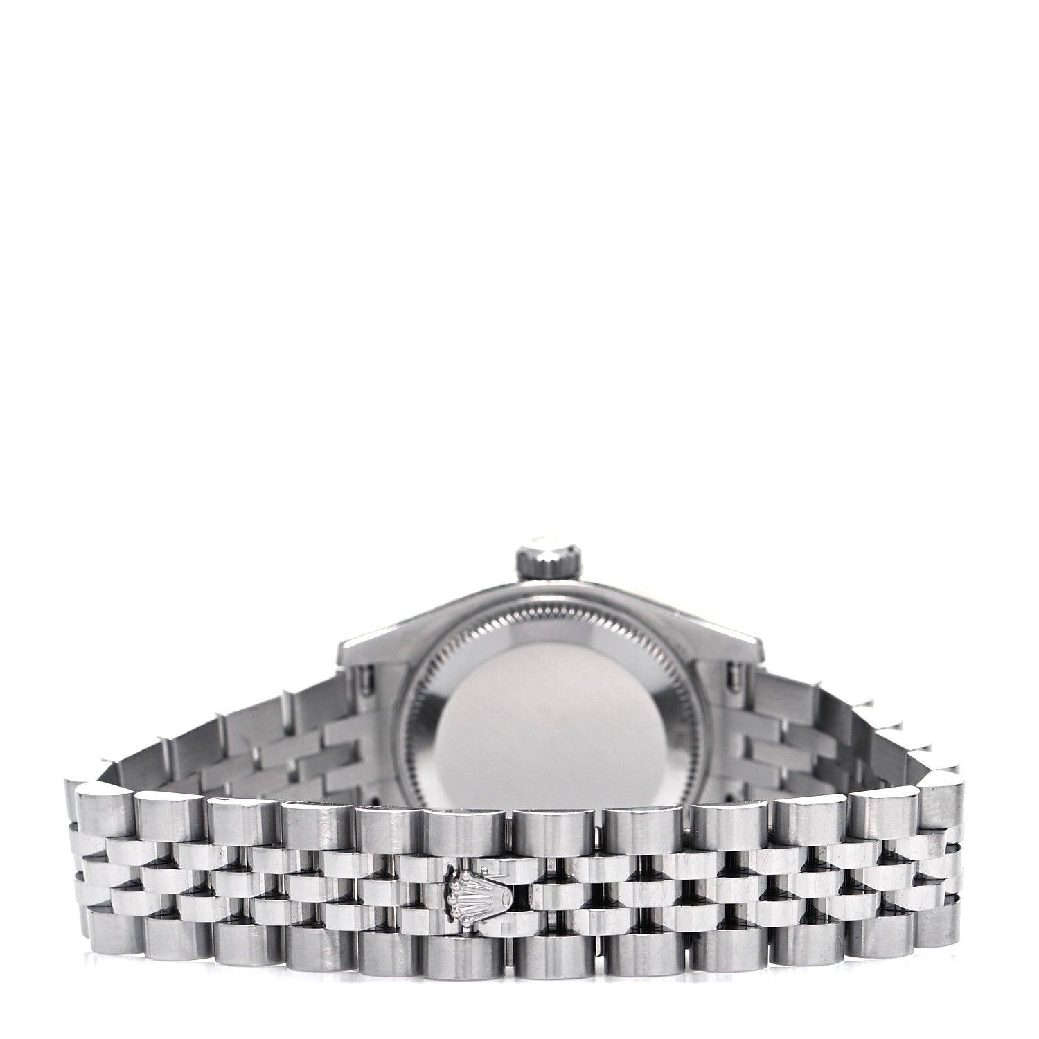 Rolex Stainless Steel 18K White Gold Black Mother of Pearl 26mm Oyster Perpetual Datejust Watch Roman 179174 3 of 4