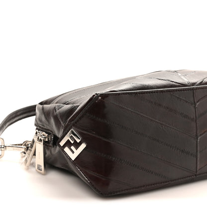 Fendi Eel Lui Medium Shoulder Bag Burgundy 9 of 10