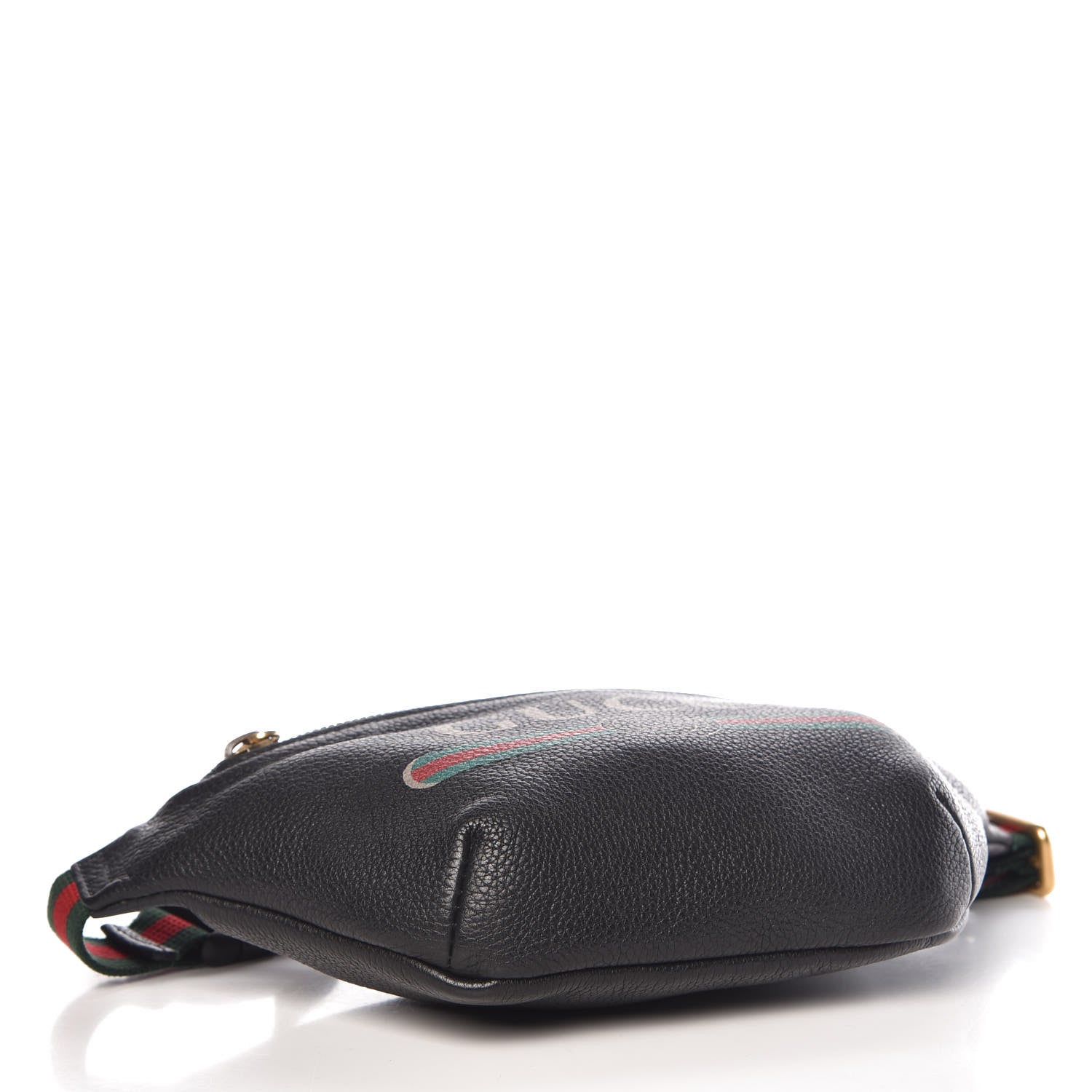 Gucci Grained Calfskin Small Logo Belt Bag Black 4 of 10