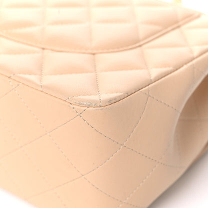 Chanel Lambskin Quilted Jumbo Double Flap Beige Clair 8 of 18