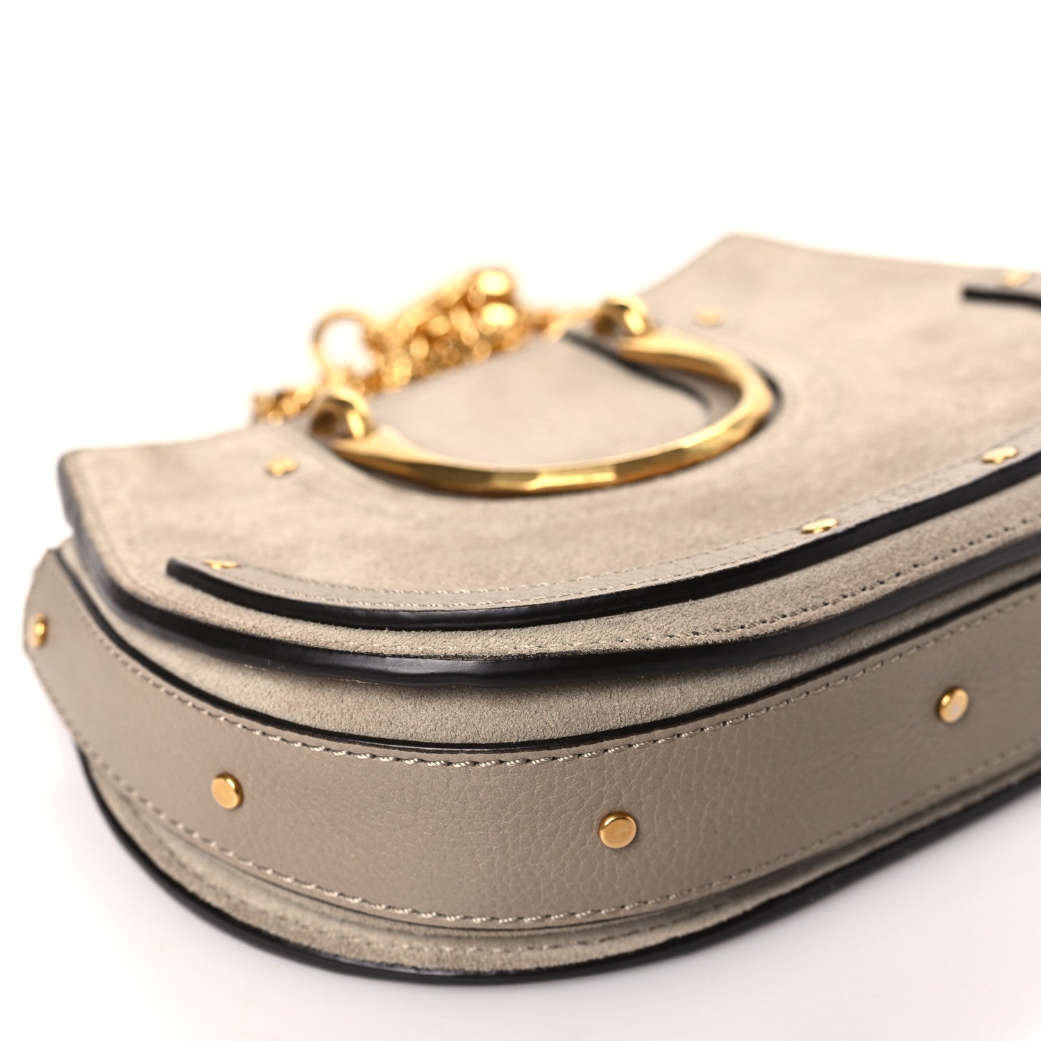 Chloe Calfskin Suede Mini Pixie Signature Belt Bag Motty Grey 9 of 10