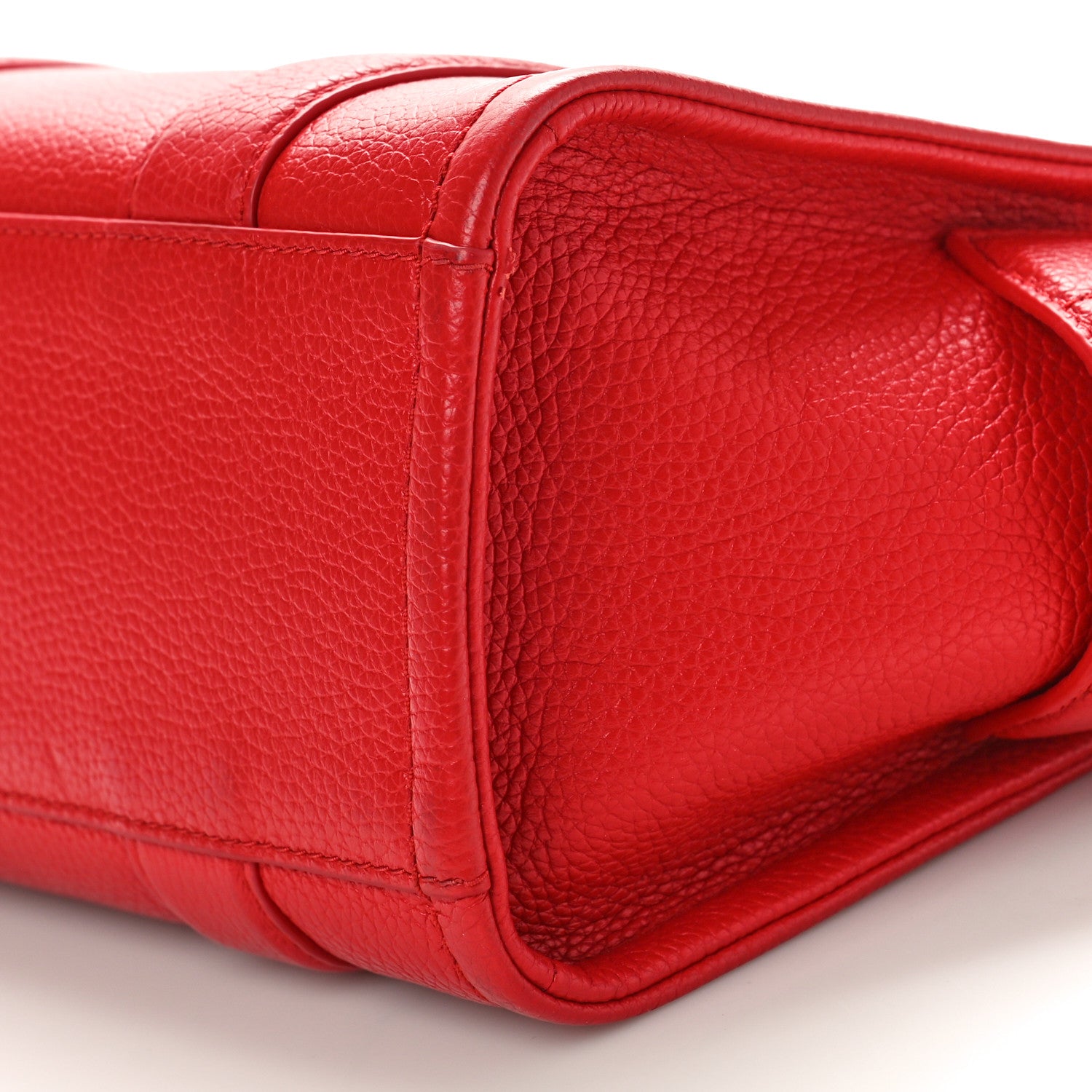 Marc Jacobs Grained Calfskin Small The Tote Bag True Red 8 of 10