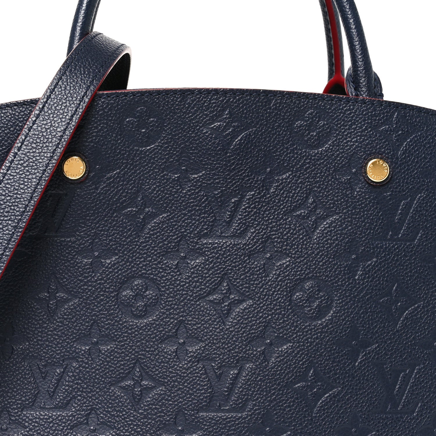 Louis Vuitton Empreinte Montaigne MM Marine Rouge 7 of 9