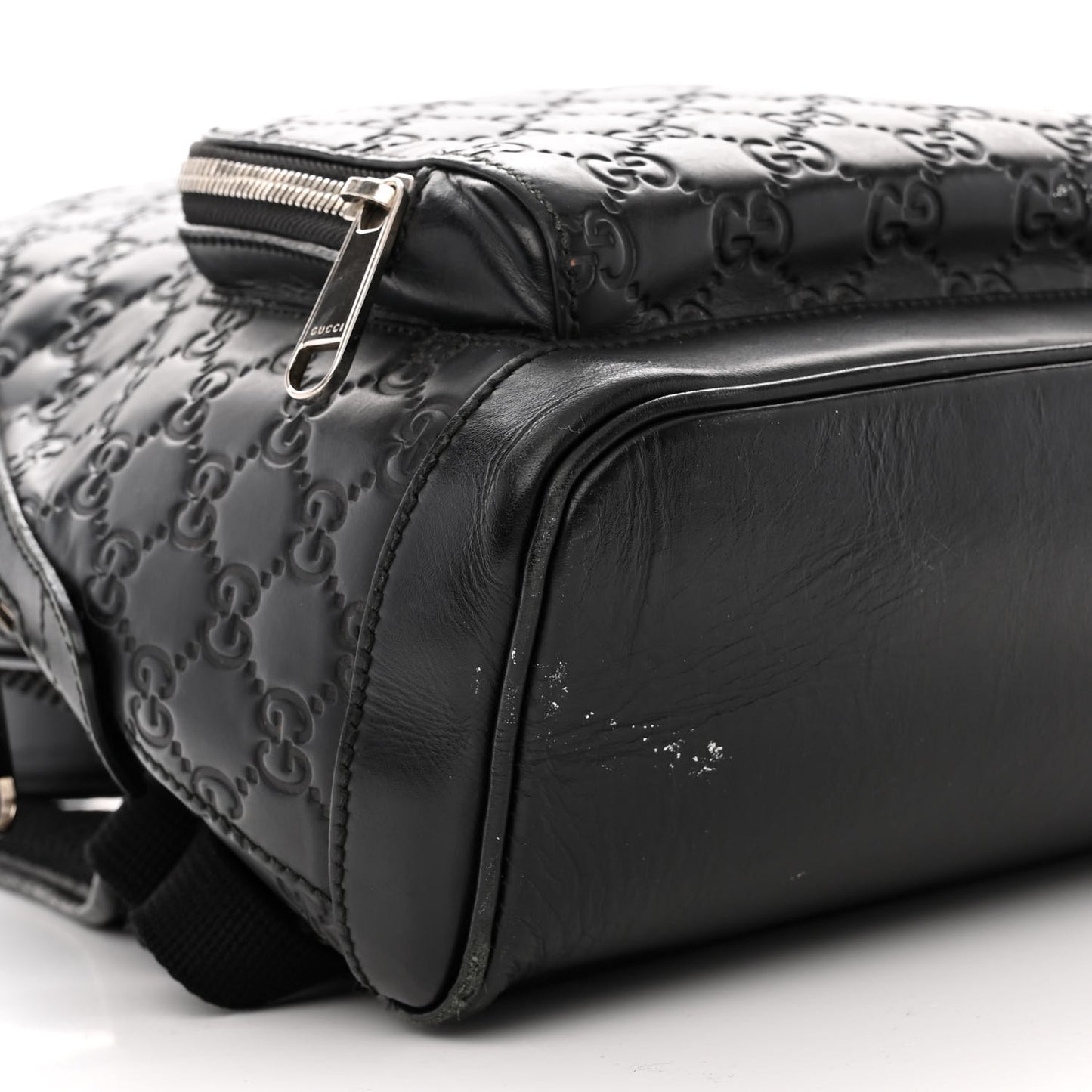 Guccissima Signature Small Day Backpack Black