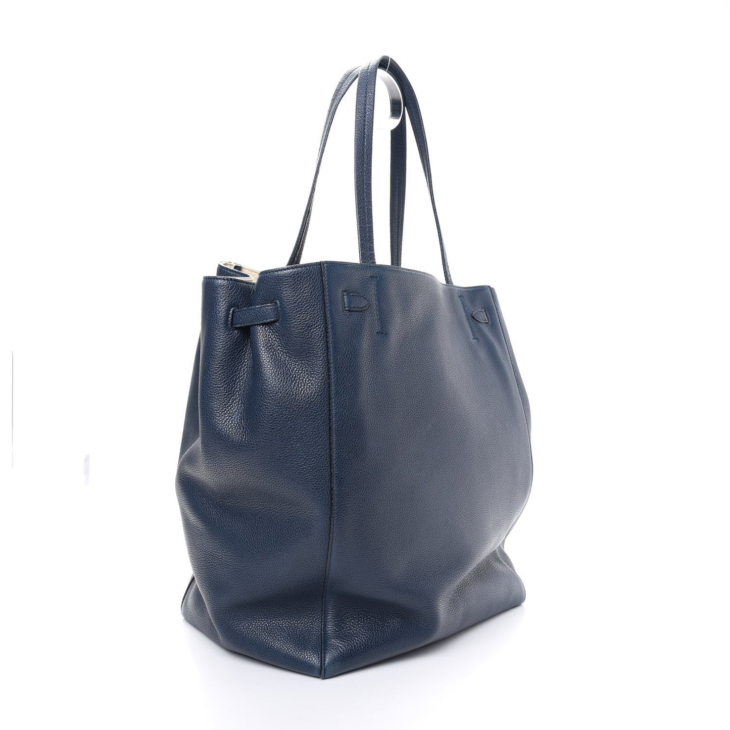 Soft Grained Calfskin Medium Cabas Phantom Slate