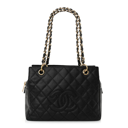 Chanel Caviar Quilted Petit Timeless Tote PTT Black 1 of 15